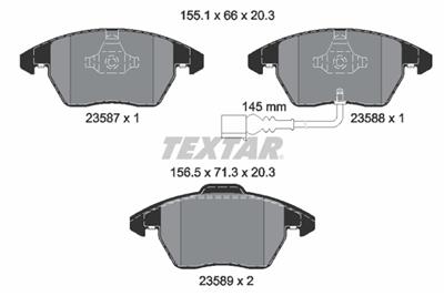 TEXTAR 2358701 Číslo výrobce: 23587. EAN: 4019722267321.
