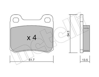 METELLI 22-0092-0 Číslo výrobce: 20687. EAN: 8032747614686.