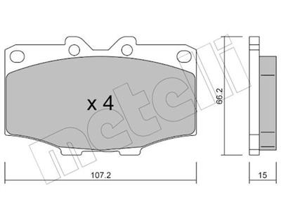 METELLI 22-0109-0 Číslo výrobce: 20852. EAN: 8032747615188.