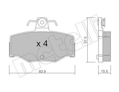 METELLI 22-0199-0 Číslo výrobce: 21545. EAN: 8032747617113.