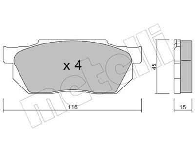 METELLI 22-0247-0 Číslo výrobce: 20959. EAN: 8032747618172.