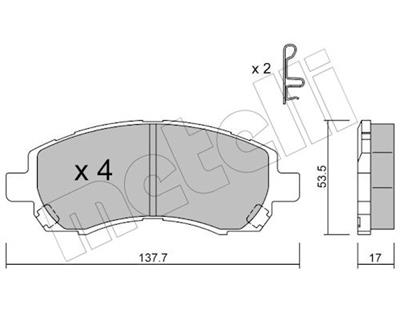 METELLI 22-0295-0 Číslo výrobce: 23780. EAN: 8032747619216.