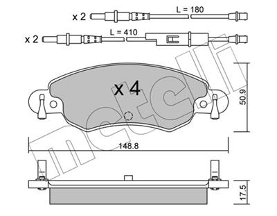 METELLI 22-0330-0 Číslo výrobce: 23276. EAN: 8032747619889.
