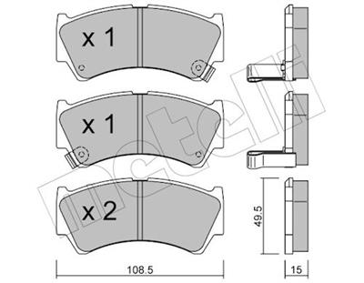 METELLI 22-0436-0 Číslo výrobce: 23795. EAN: 8032747621455.