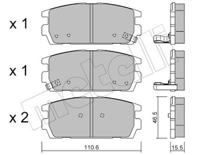 METELLI 22-0507-0 Číslo výrobce: 23813. EAN: 8032747622315.