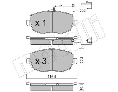 METELLI 22-0528-1 Číslo výrobce: 24073. EAN: 8032747622537.