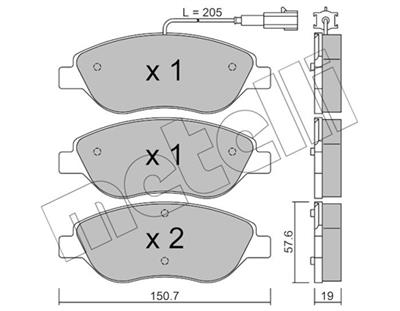 METELLI 22-0577-0 Číslo výrobce: 23711. EAN: 8032747623633.