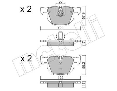 METELLI 22-0644-0 Číslo výrobce: 23732. EAN: 8032747624456.