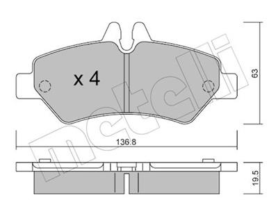 METELLI 22-0672-0 Číslo výrobce: 29190. EAN: 8032747625057.