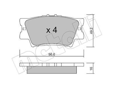 METELLI 22-0749-0 Číslo výrobce: 24338. EAN: 8032747625965.