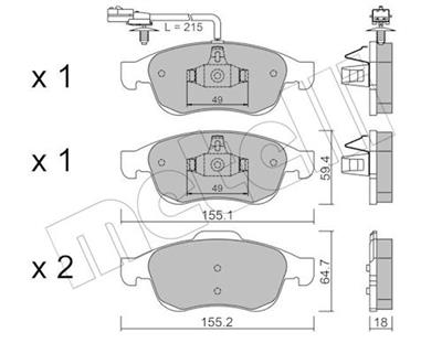 METELLI 22-0817-3 Číslo výrobce: 22073. EAN: 8032747503393.