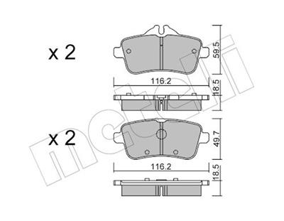 METELLI 22-0968-0 Číslo výrobce: 25215. EAN: 8032747137635.