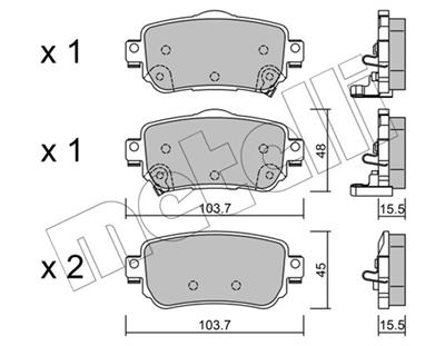 METELLI 22-1011-0 Číslo výrobce: 25965. EAN: 8032747139950.