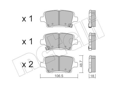 METELLI 22-1181-0 Číslo výrobce: 22953. EAN: 8032747342176.
