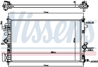 NISSENS 606047 Číslo výrobce: 376747411. EAN: 5707286417854.