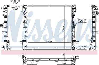 NISSENS 606876 Číslo výrobce: 72523804. EAN: 5707286484474.