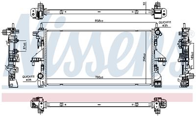 NISSENS 607200 Číslo výrobce: 72528876.