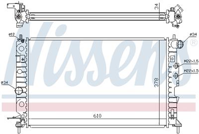 NISSENS 630121 Číslo výrobce: 376718711. EAN: 5707286208568.