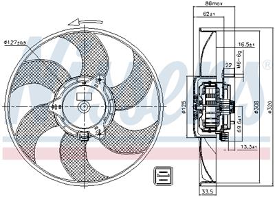 NISSENS 85705 EAN: 5707286376434.
