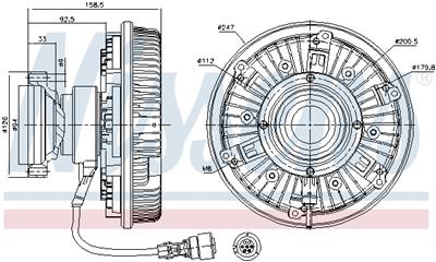 NISSENS 86081 Číslo výrobce: 205761860. EAN: 5707286407947.