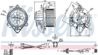 NISSENS 87050 Číslo výrobce: F658269W. EAN: 5707286378315.