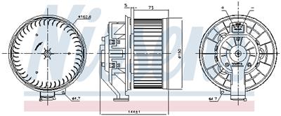 NISSENS 87532 Číslo výrobce: 351150731. EAN: 5707286433298.