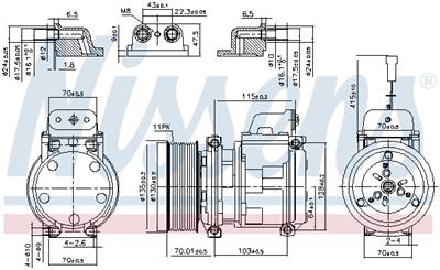 NISSENS 890331 Číslo výrobce: 72533179. EAN: 5707286413351.