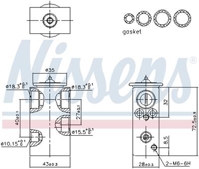 NISSENS 999487 Číslo výrobce: 72565709. EAN: 5707286508064.