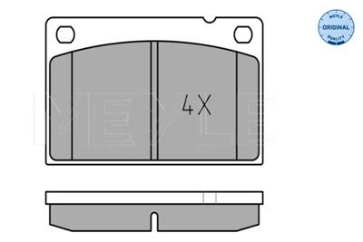 MEYLE 025 201 5316 Číslo výrobce: MBP0007. EAN: 4040074028513.