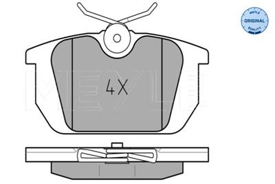 MEYLE 025 211 0314 Číslo výrobce: MBP0076. EAN: 4040074074091.
