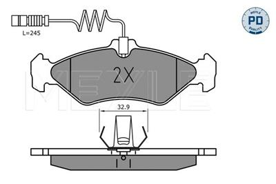 MEYLE 025 216 2117/PD Číslo výrobce: MBP0163PD. EAN: 4040074138076.