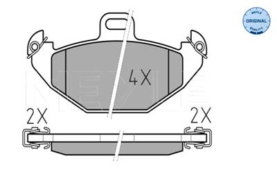 MEYLE 025 219 6514 Číslo výrobce: MBP0238. EAN: 4040074478332.