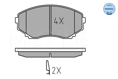 MEYLE 025 235 1516/W Číslo výrobce: MBP0368. EAN: 4040074073582.