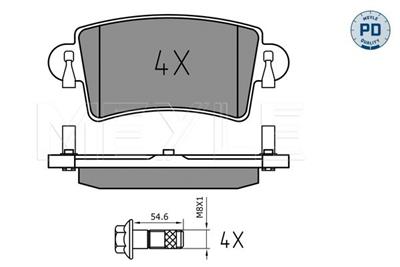 MEYLE 025 236 6916/PD Číslo výrobce: MBP0413PD. EAN: 4040074137727.