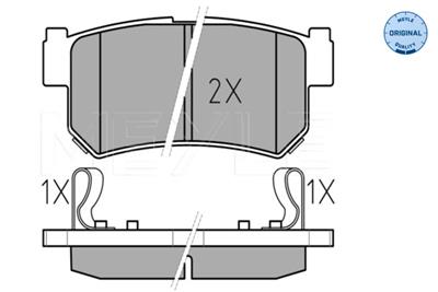 MEYLE 025 236 7315/W Číslo výrobce: MBP0414. EAN: 4040074074589.