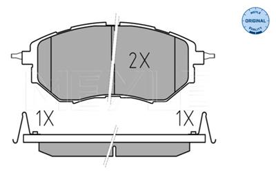 MEYLE 025 242 2218/w Číslo výrobce: MBP0542. EAN: 4040074073667.