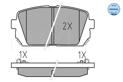 MEYLE 025 244 9116/W Číslo výrobce: MBP0608. EAN: 4040074073681.