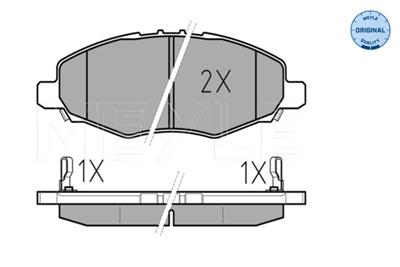 MEYLE 025 245 2316/W Číslo výrobce: MBP0613. EAN: 4040074074282.