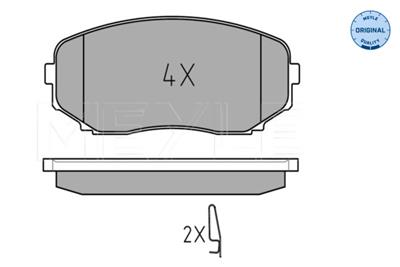 MEYLE 025 245 4417/W Číslo výrobce: MBP0621. EAN: 4040074073605.