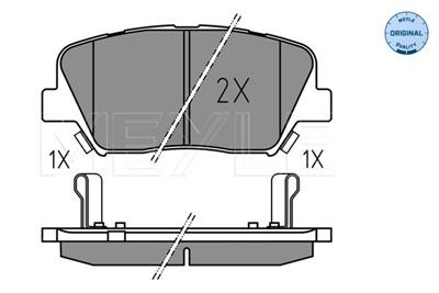 MEYLE 025 257 5717 Číslo výrobce: MBP1874. EAN: 4040074296875.