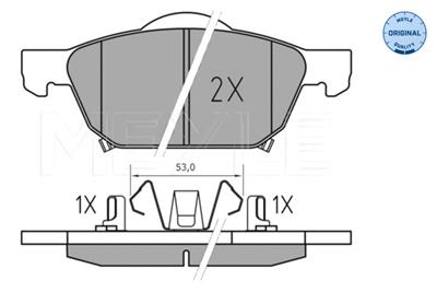 MEYLE 025 258 0417 Číslo výrobce: MBP1765. EAN: 4040074223628.
