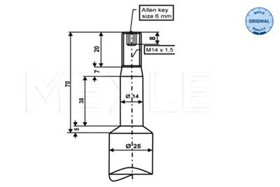 MEYLE 326 624 0002 Číslo výrobce: MSA0318. EAN: 4040074361245.