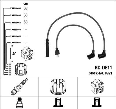 NGK 8921 Číslo výrobce: RC-DE11. EAN: 87295089217.