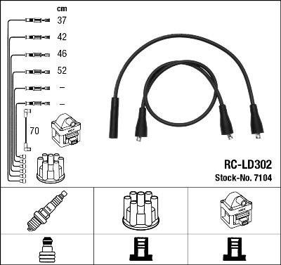 NGK 7104 Číslo výrobce: RC-LD302. EAN: 87295071045.
