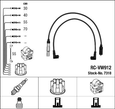 NGK 7318 Číslo výrobce: RC-VW912. EAN: 87295073186.