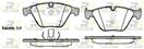 ROADHOUSE 2857.20 - Sada brzdových destiček, vždy 4 kusy v sadě