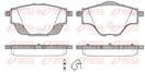 REMSA 1557.00 - Sada brzdových destiček, vždy 4 kusy v sadě