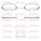 REMSA 1578.05 - Sada brzdových destiček, vždy 4 kusy v sadě