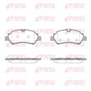 REMSA 1605.10 - Sada brzdových destiček, vždy 4 kusy v sadě