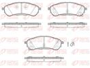 REMSA 1750.12 - Sada brzdových destiček, vždy 4 kusy v sadě